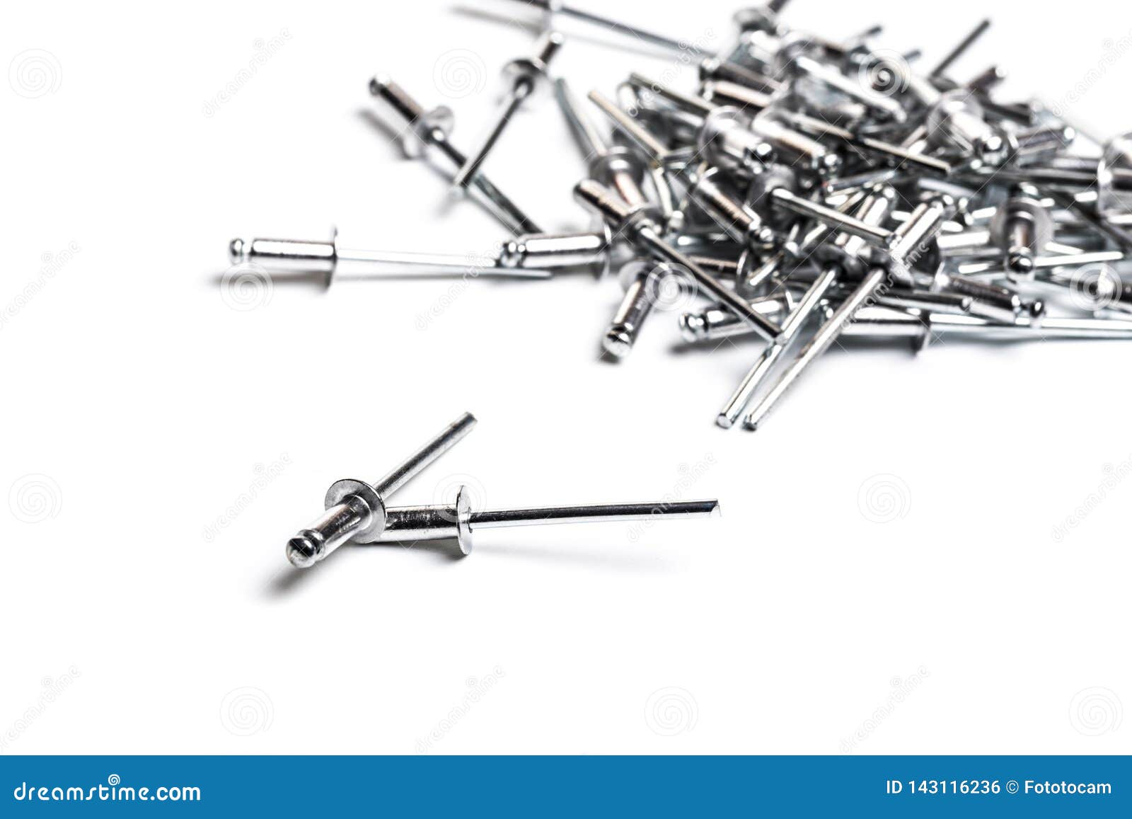 Rivet And Joint On White Background Stock Photo Image of nuts