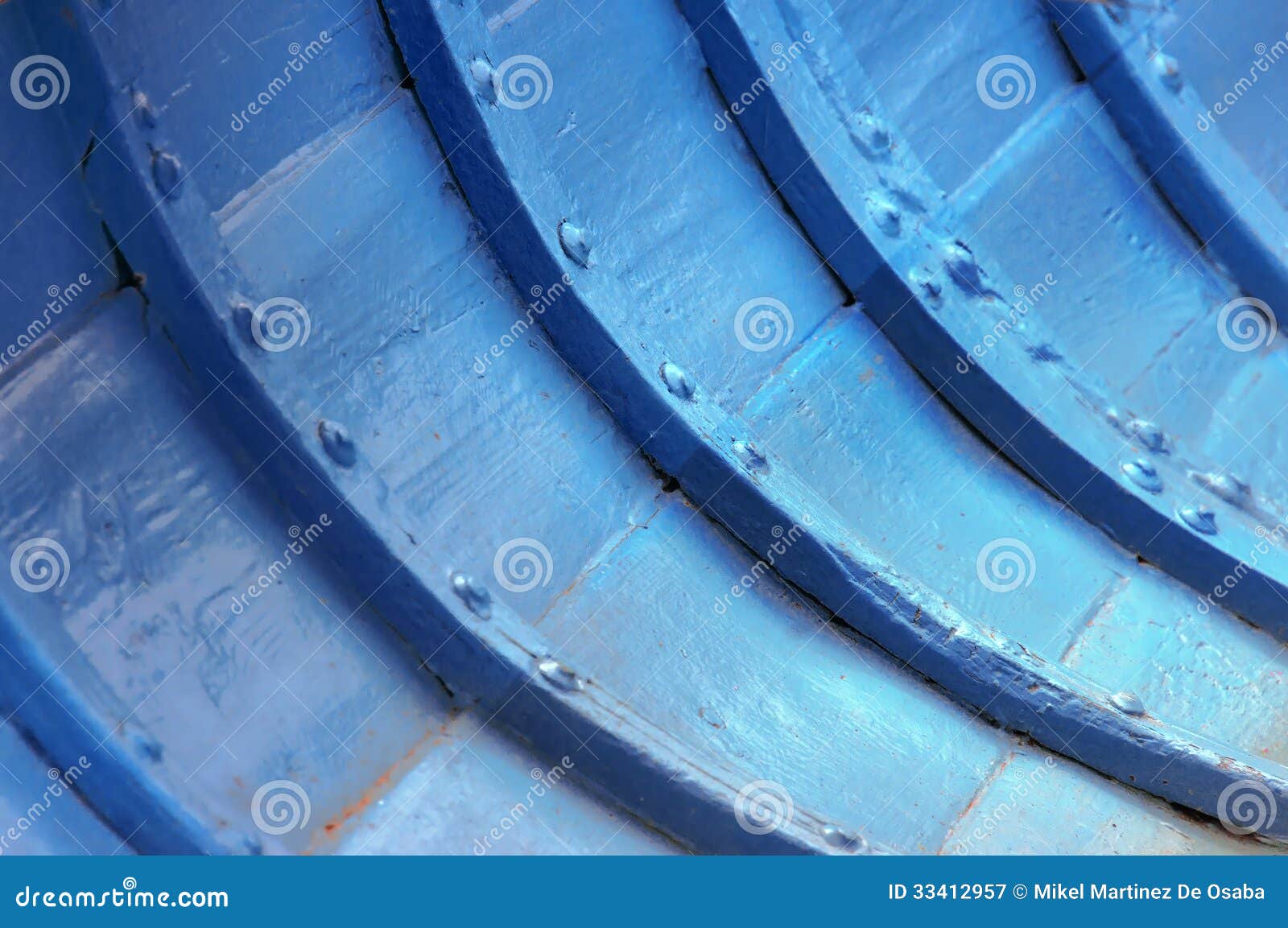 Rivets On Interior Of Wooden Boat Royalty Free Stock 