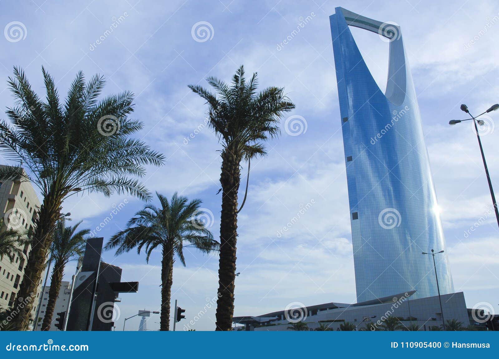 riyadh - december 15: al mamlaka tower and surroundings on december 15, 2005 in riyadh, saudi arabia.