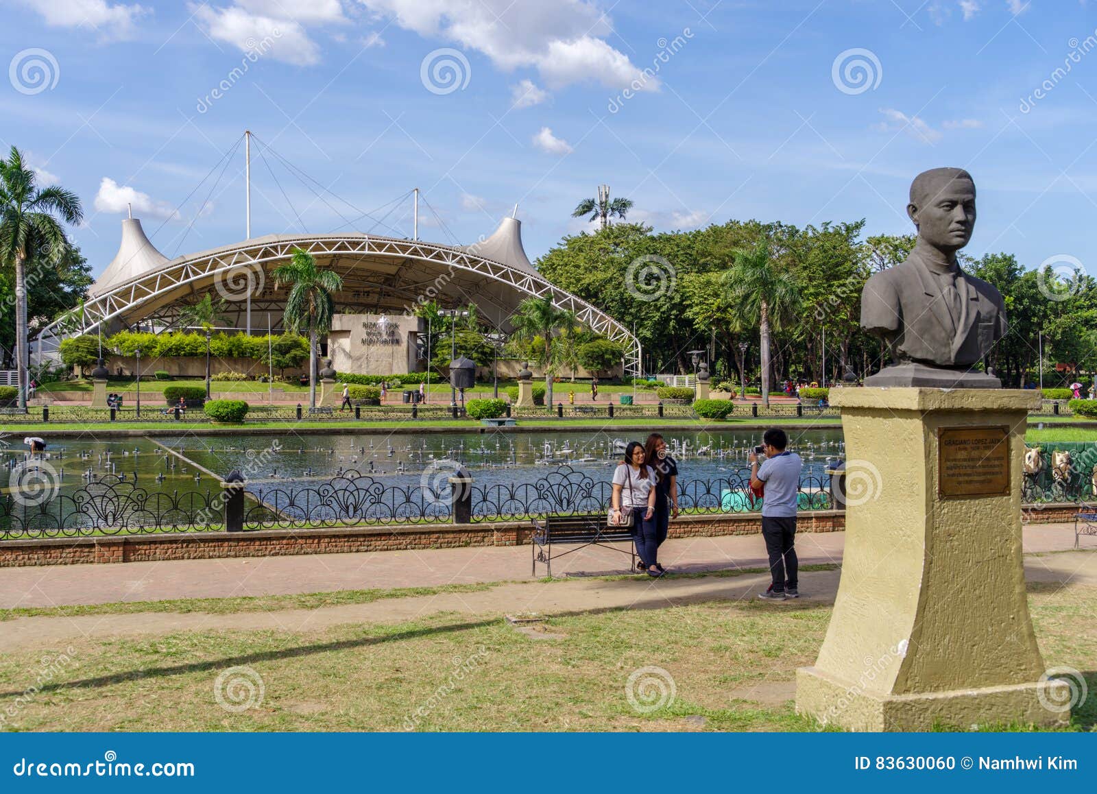 Rizal Park ,Manila editorial image. Image of monument - 83630060