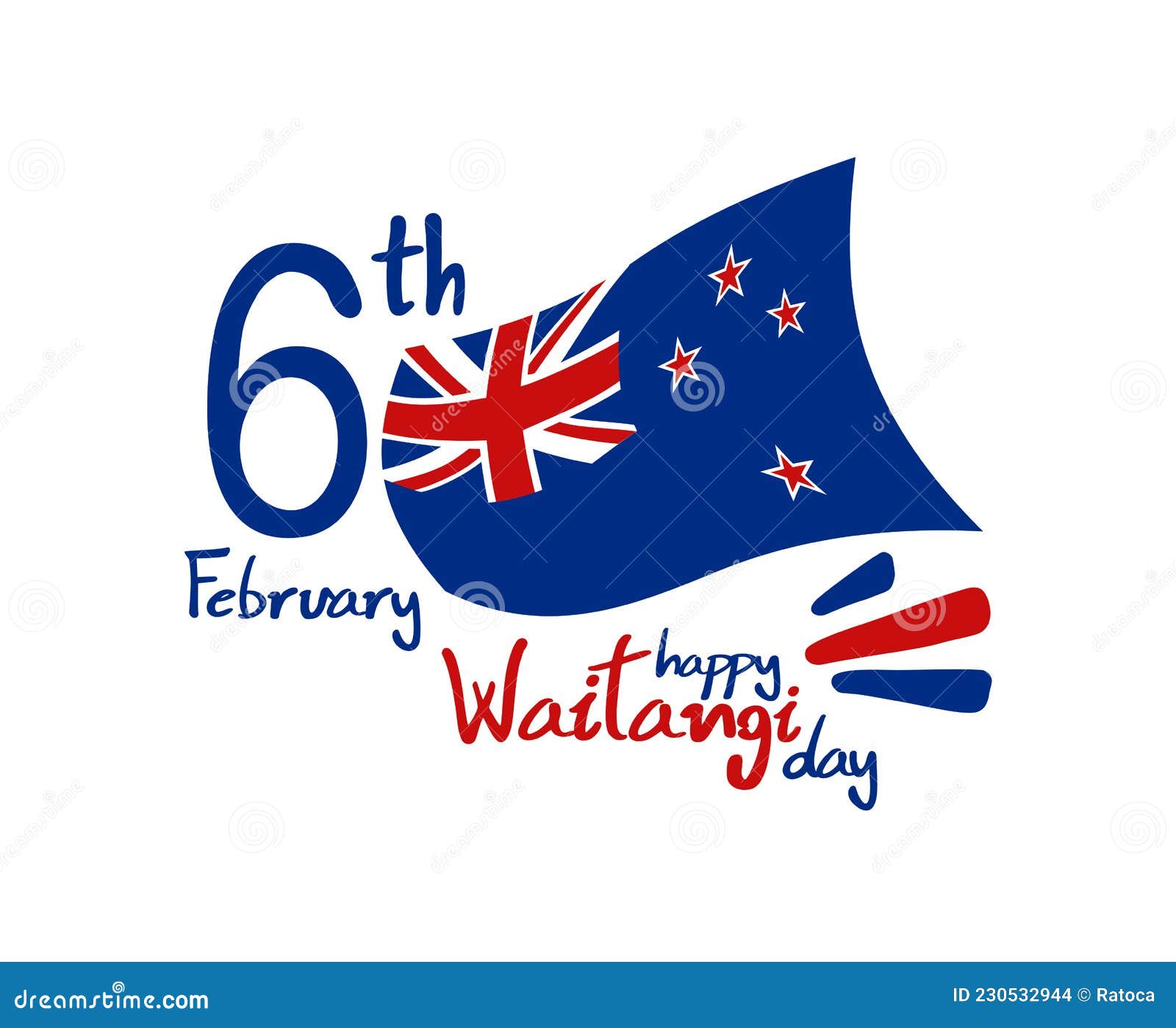 Waitangi day symbol stock vector. Illustration of retro 230532944