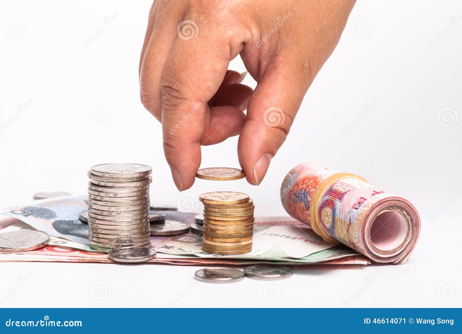 RMBcontant geld stock afbeelding. Image of achtergrond 46614071