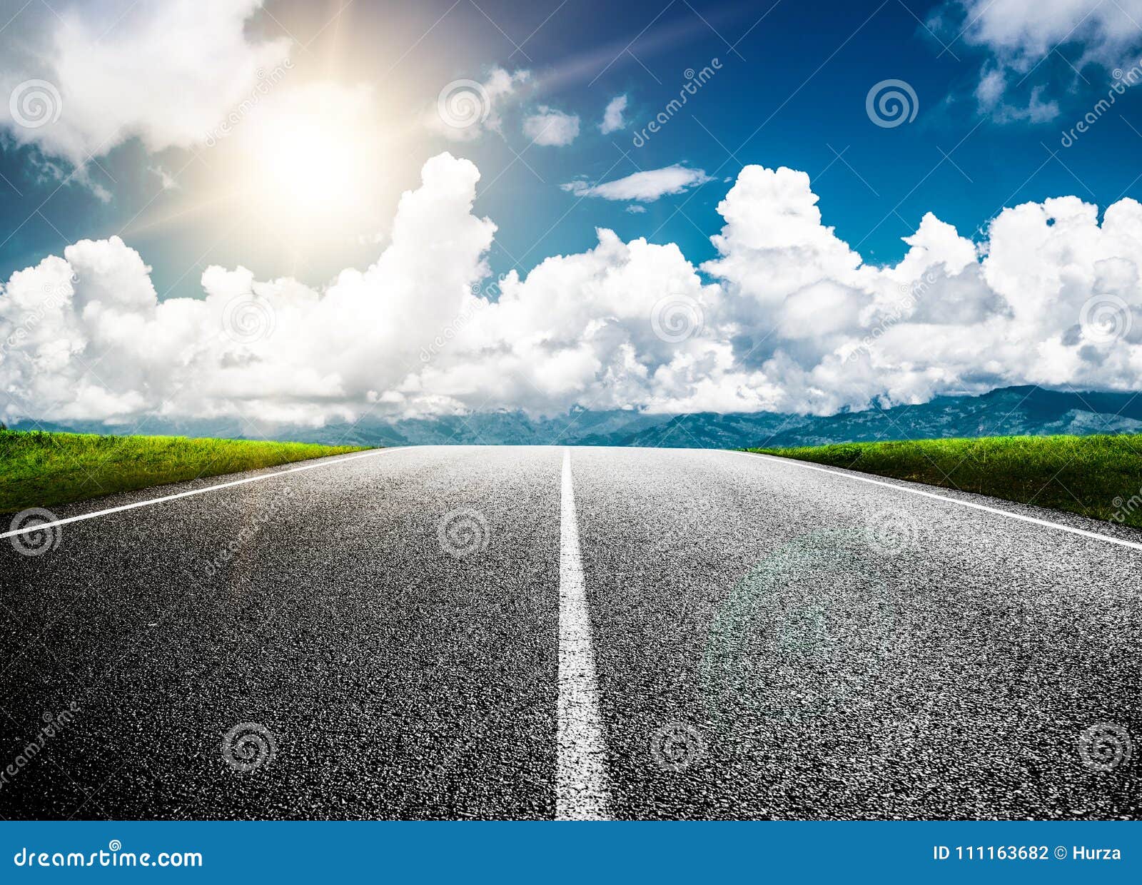 road ahead into the future