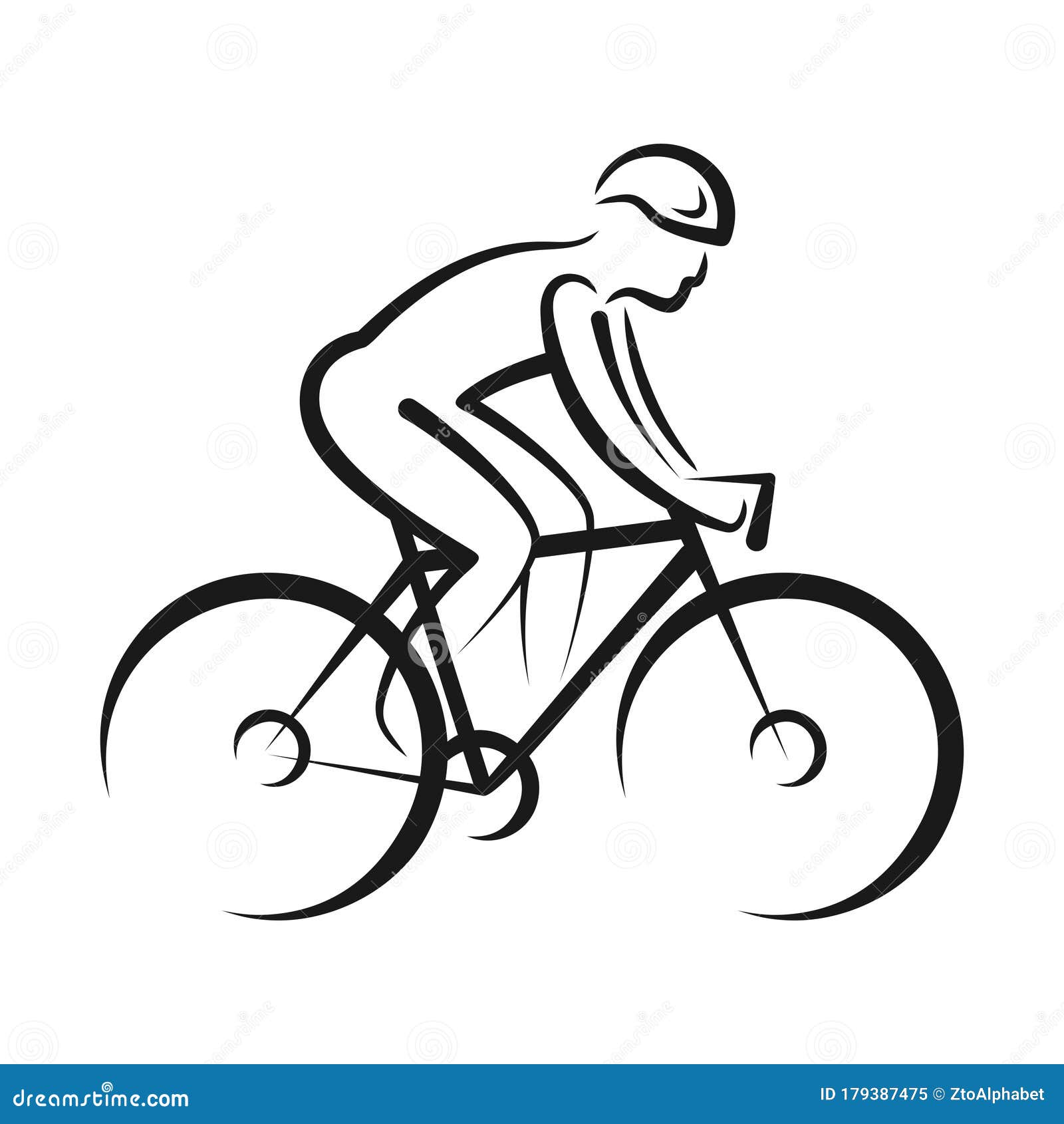 Road Biker Race Logo Stock Vector Illustration Of Illustrator