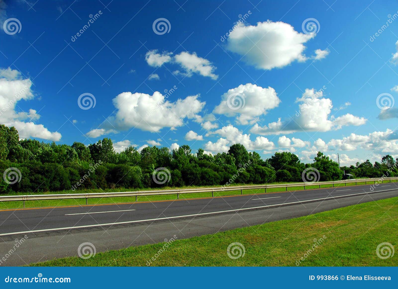 Road and blue sky stock photo. Image of interstate, landscape - 993866
