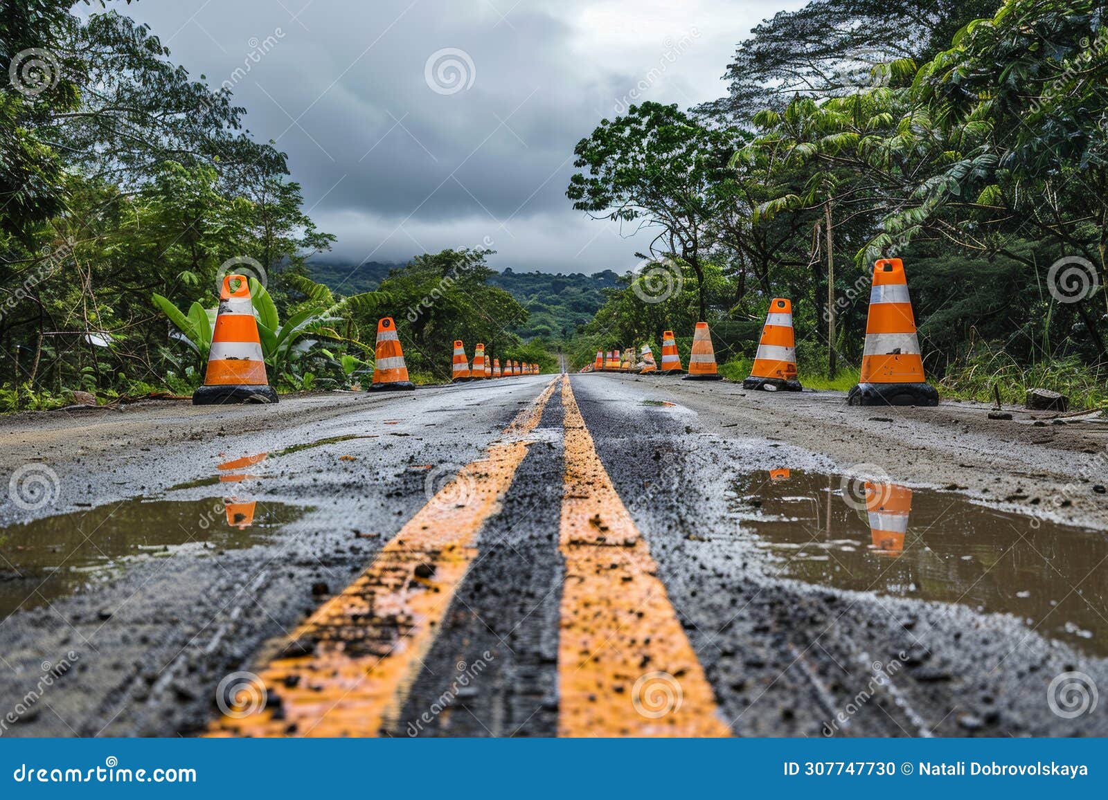 road closed ,caution for drivers