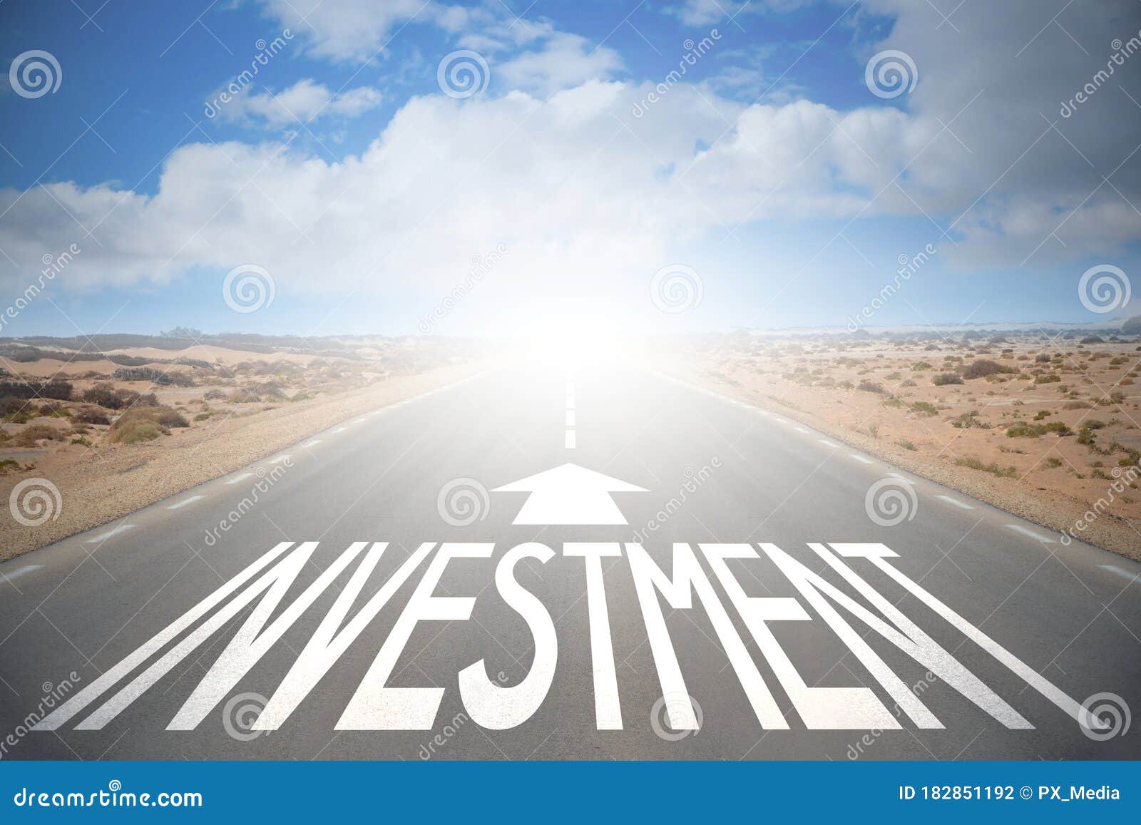 Highway/ Road Concept Investment Stock Photo Image of arrow