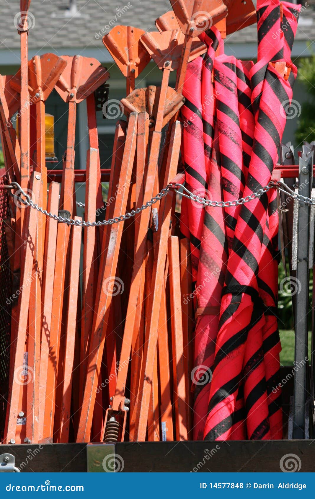 Road Construction Equipment Stock Photo Image of transport, markers