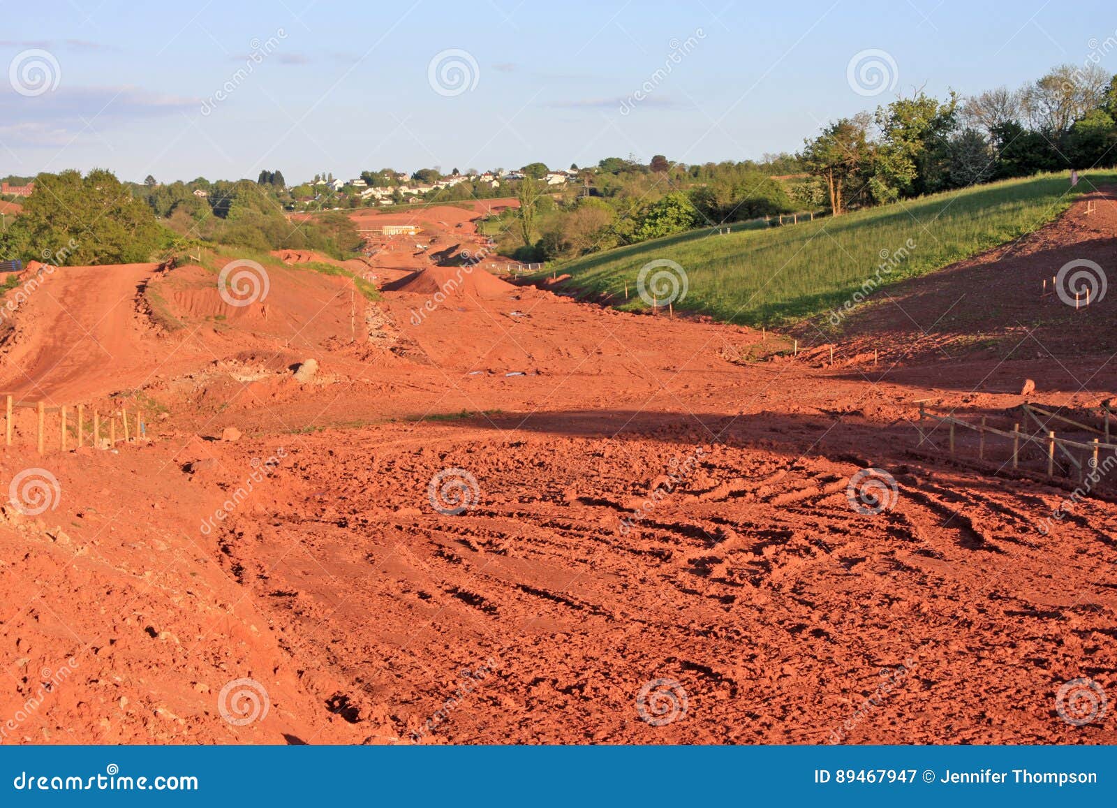 Road construction site stock image. Image of digger, foundation 89467947