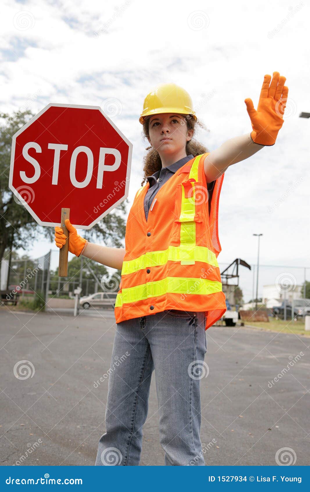 road crew stop sign stock photo image of caution blue road worker sign