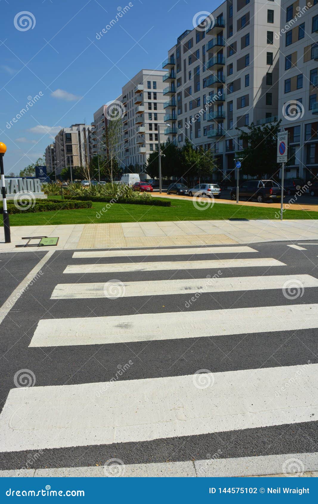 Zebra Crossing Point. Traffic Calming Measure Editorial Photography ...
