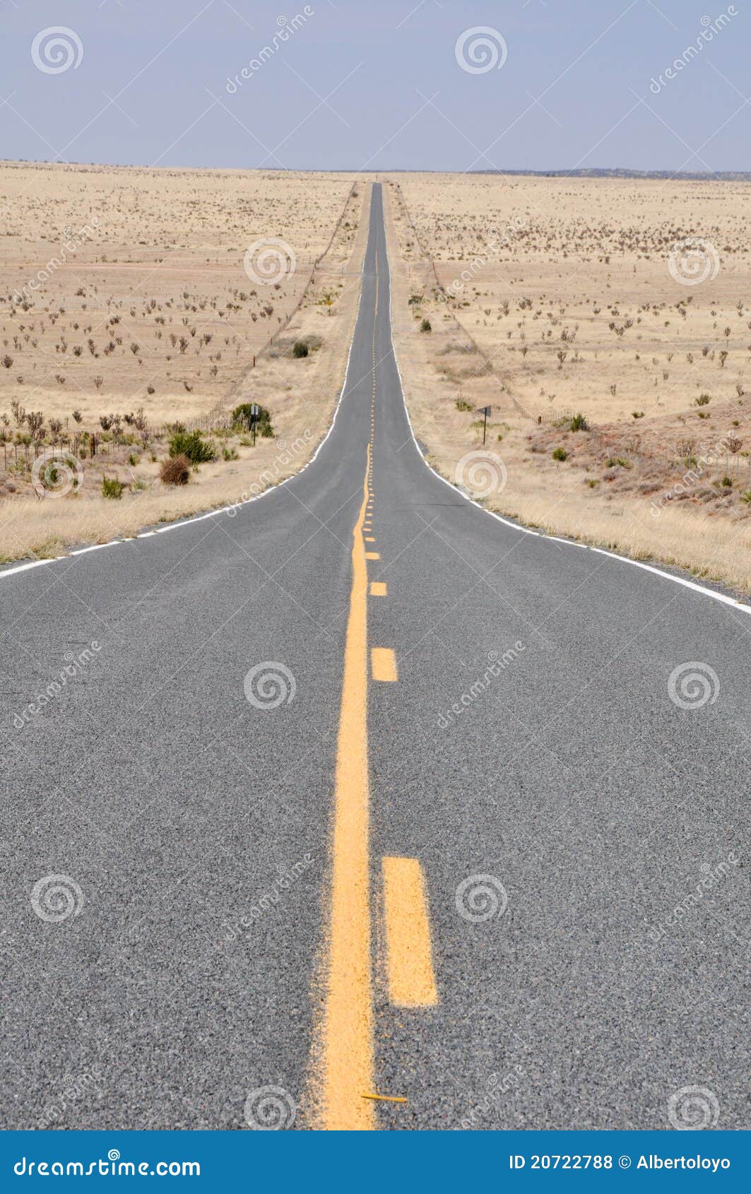 Road in the Desert of New Mexico Stock Photo Image of slope, highway