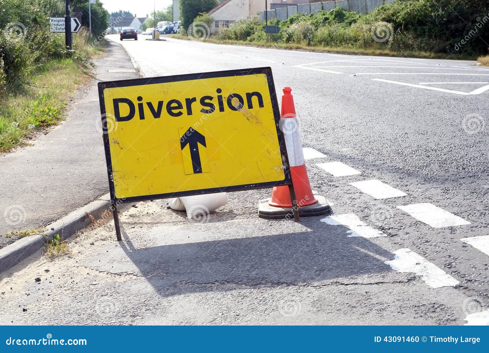 road diversion signs,