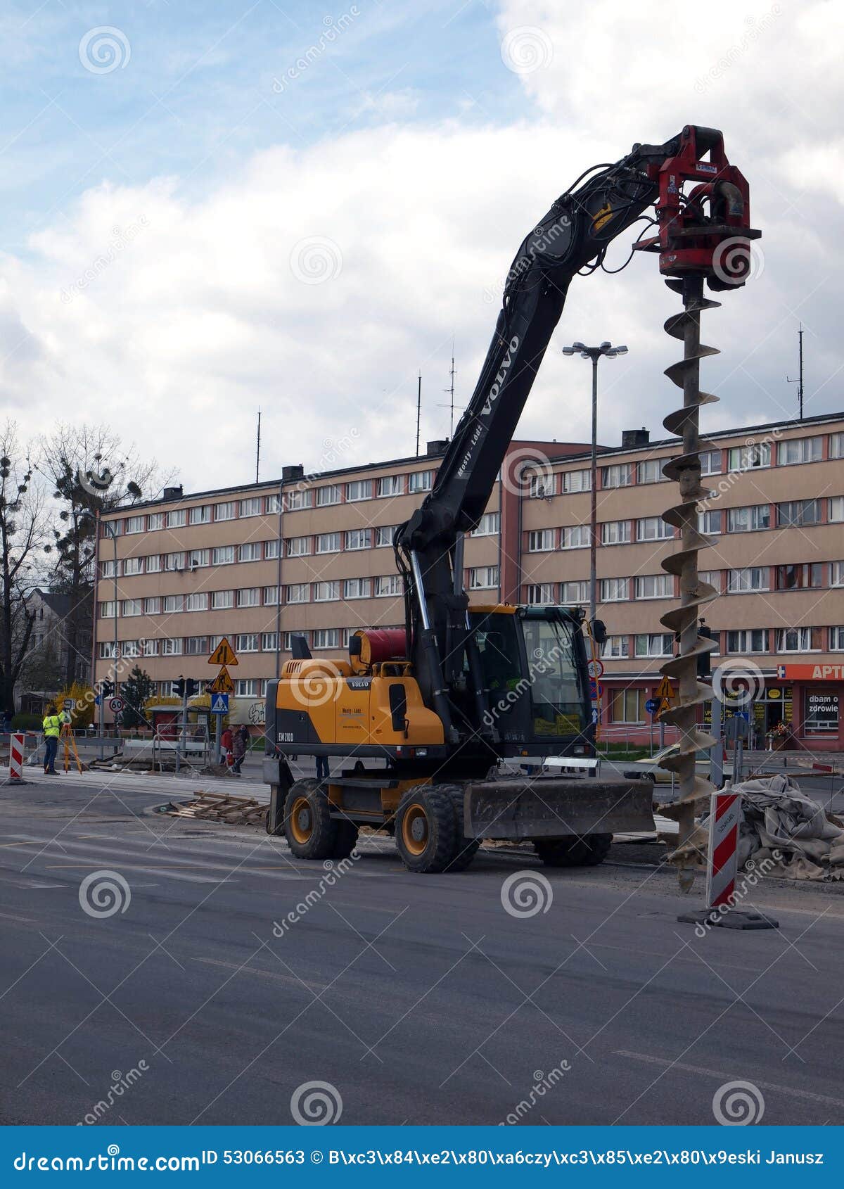 Road drill. editorial stock photo. Image of environment 53066563