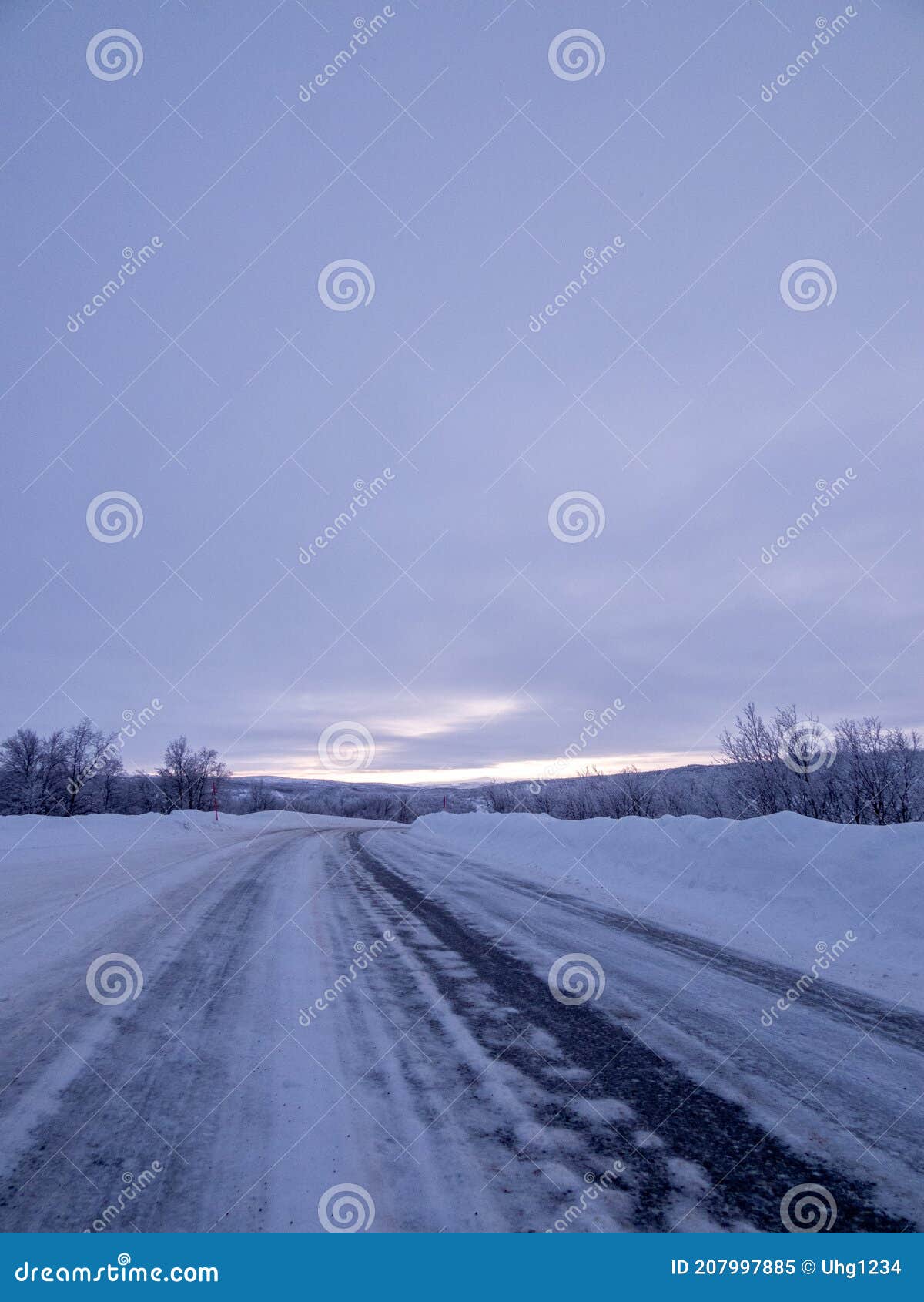 road e45 between alta and kautokeino, norway