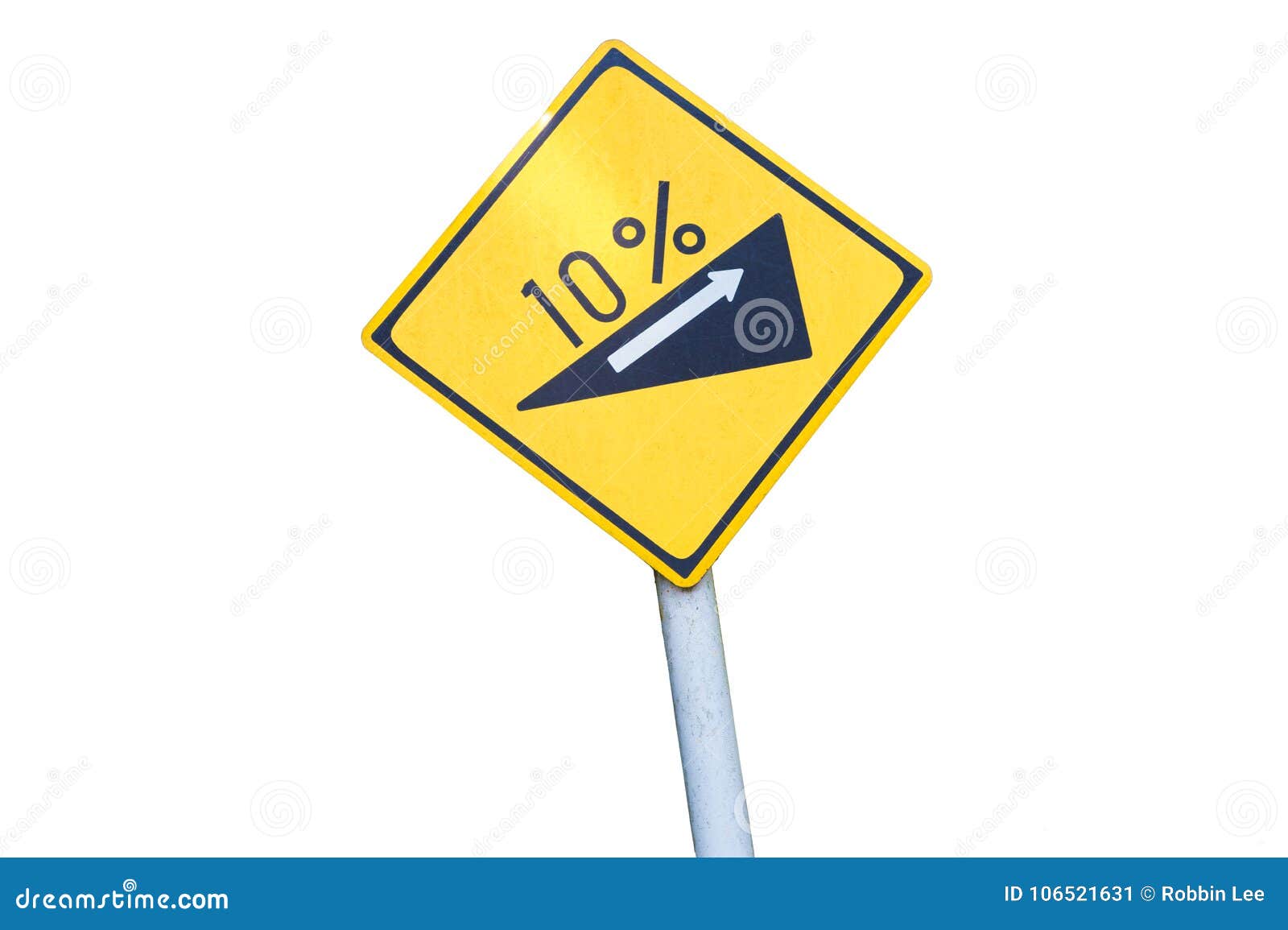Steep Grade Hill Traffic Sign Stock Image Image of dangerous, driving