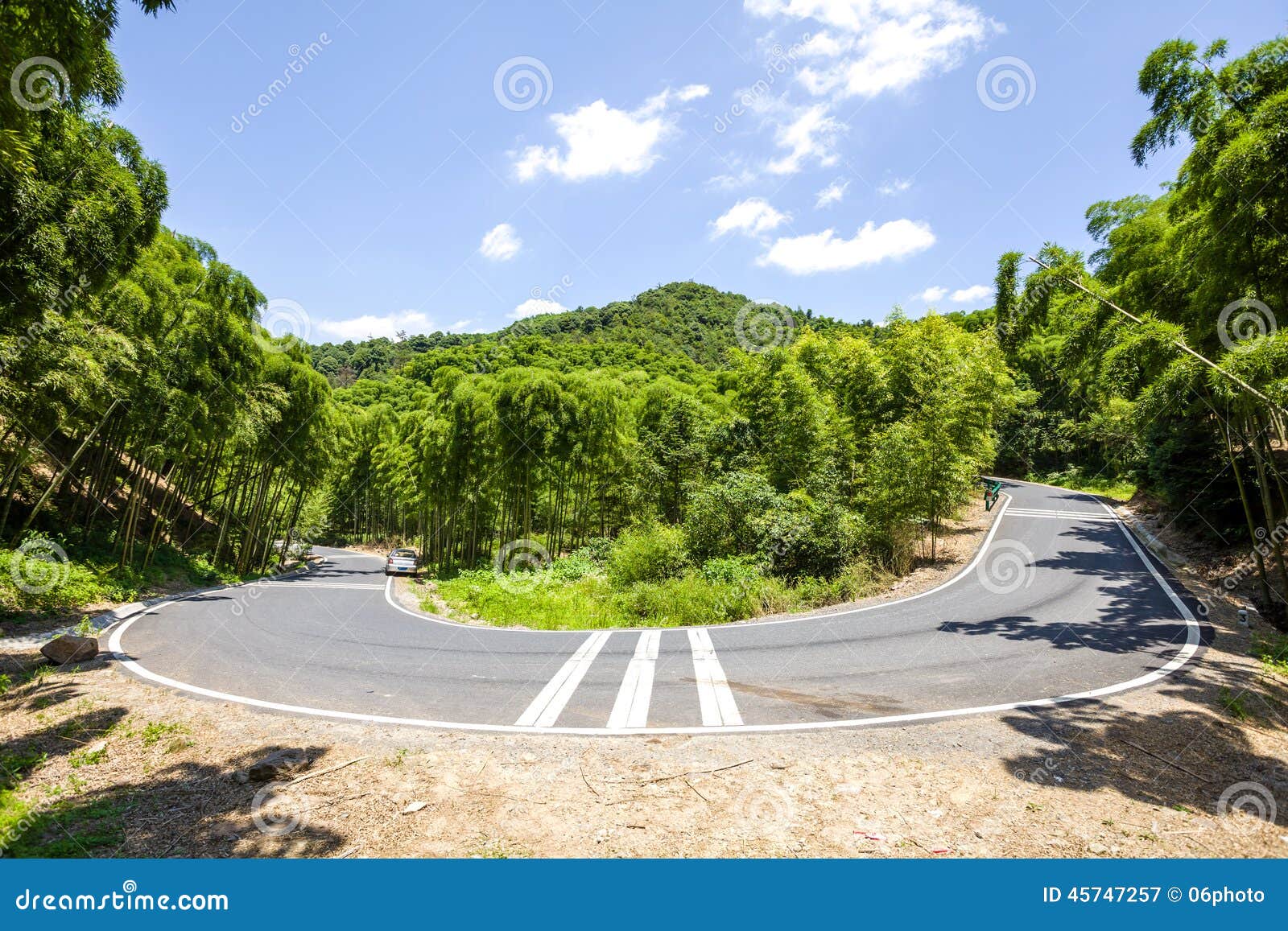 Road through the Green Mountain Stock Image Image of concept, path