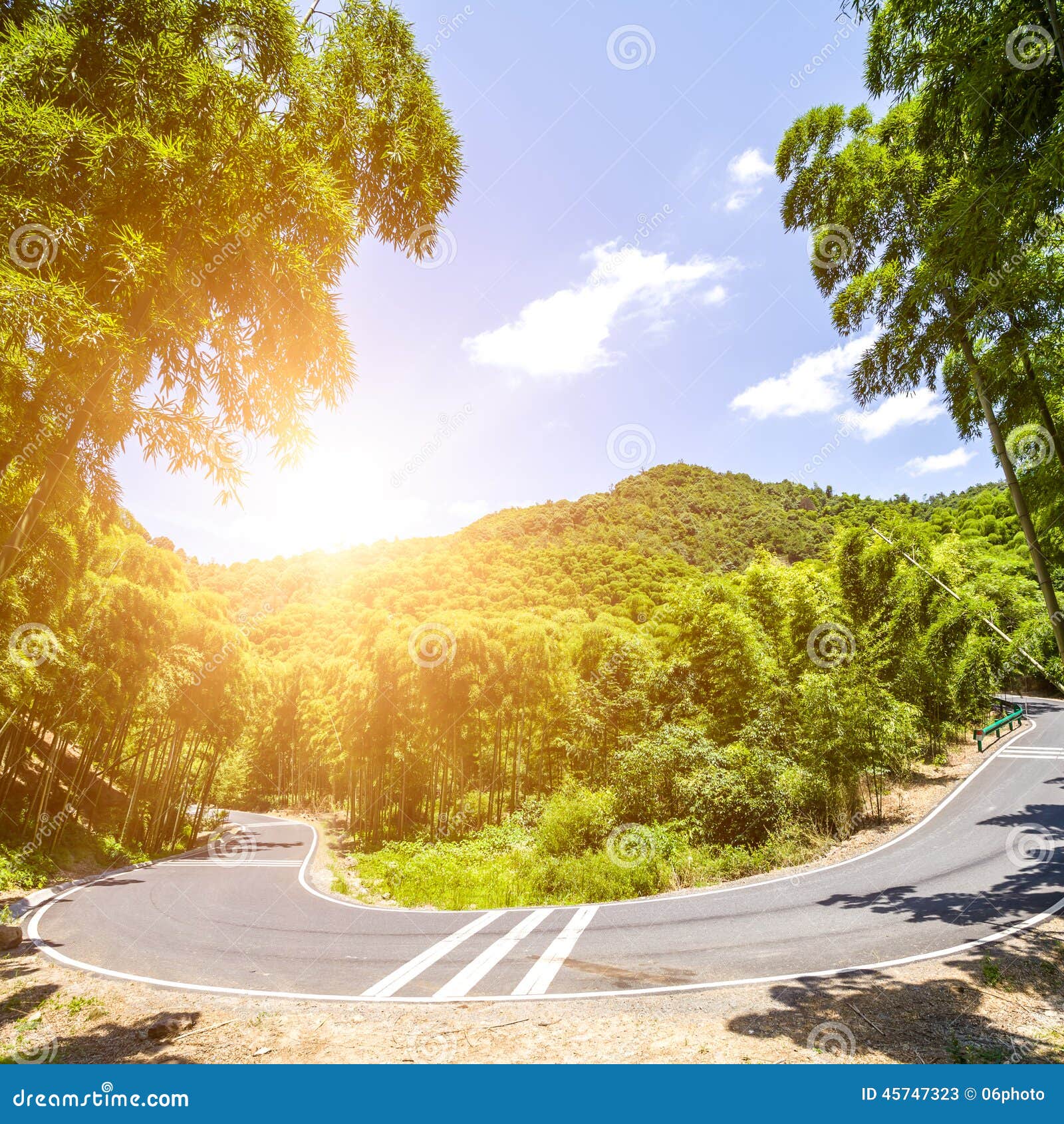 Road through the Green Mountain Stock Image Image of outdoor