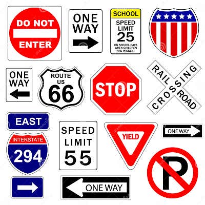 Road and highway signs stock vector. Illustration of direction - 3046807