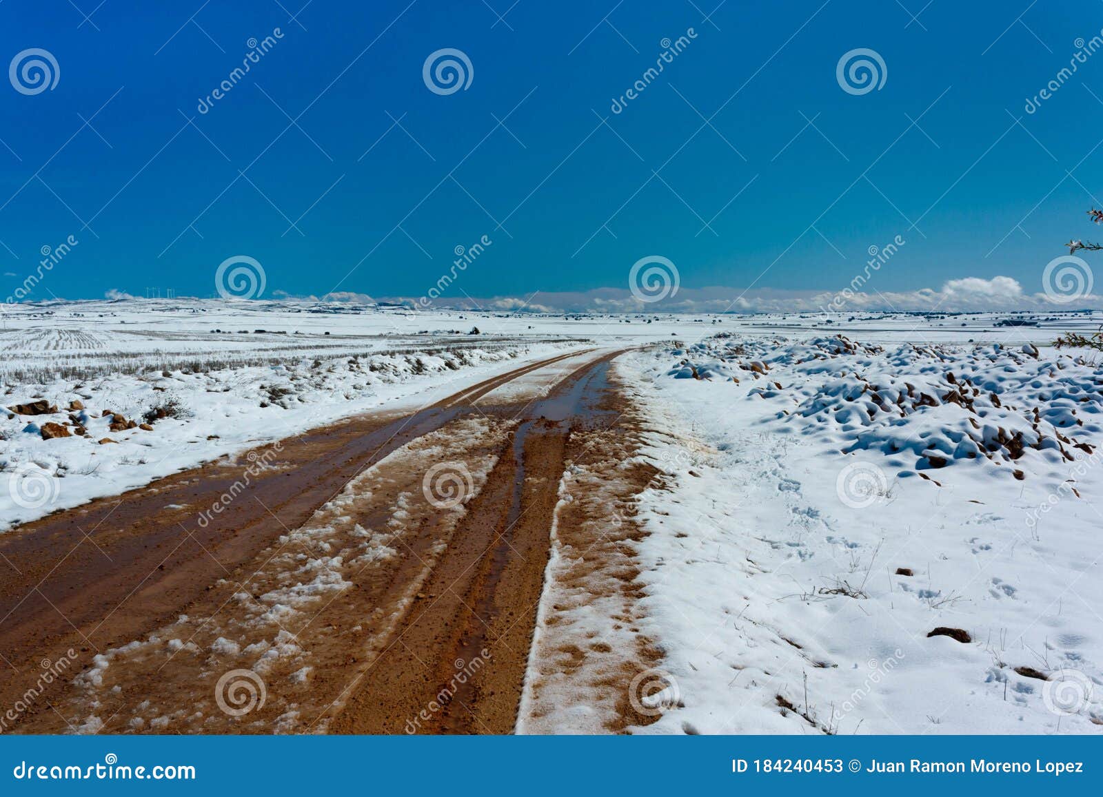 road with ice and snow