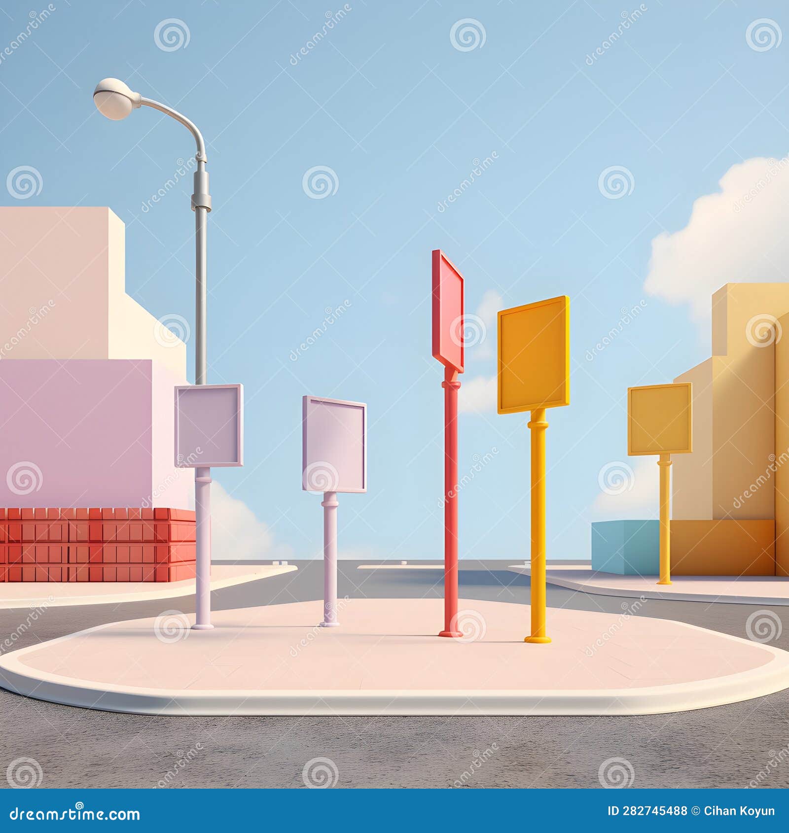 road intersections equipped with helpful signposts