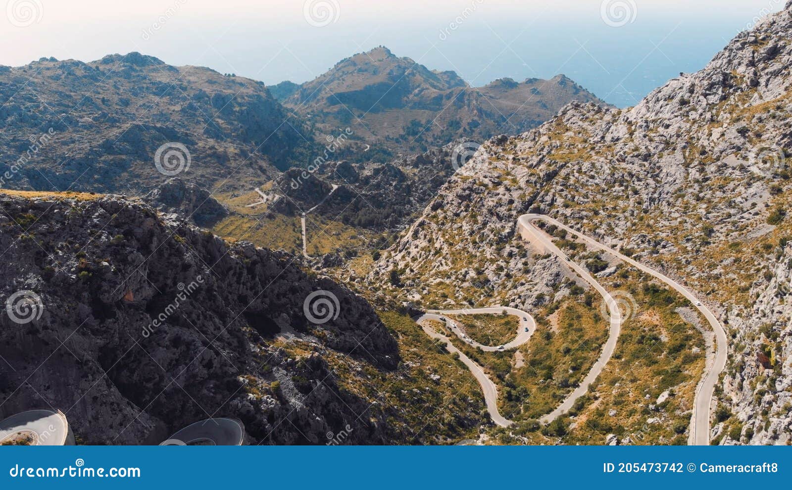 the road the knotted tie - nudo de corbata in the serra de tramuntana mountain, mallorca, balearic islands