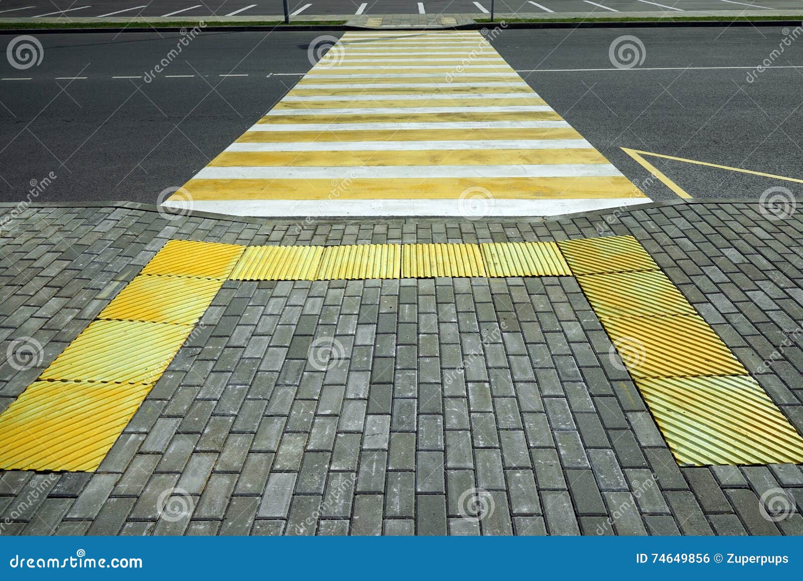 Road markings stock photo. Image of pedestrian, striped - 74649856