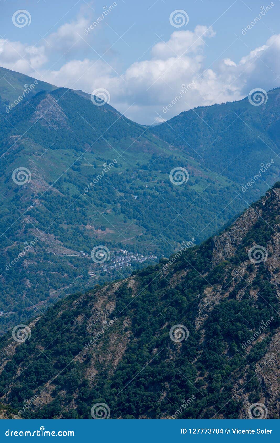 road through the mountain in the valley of aran