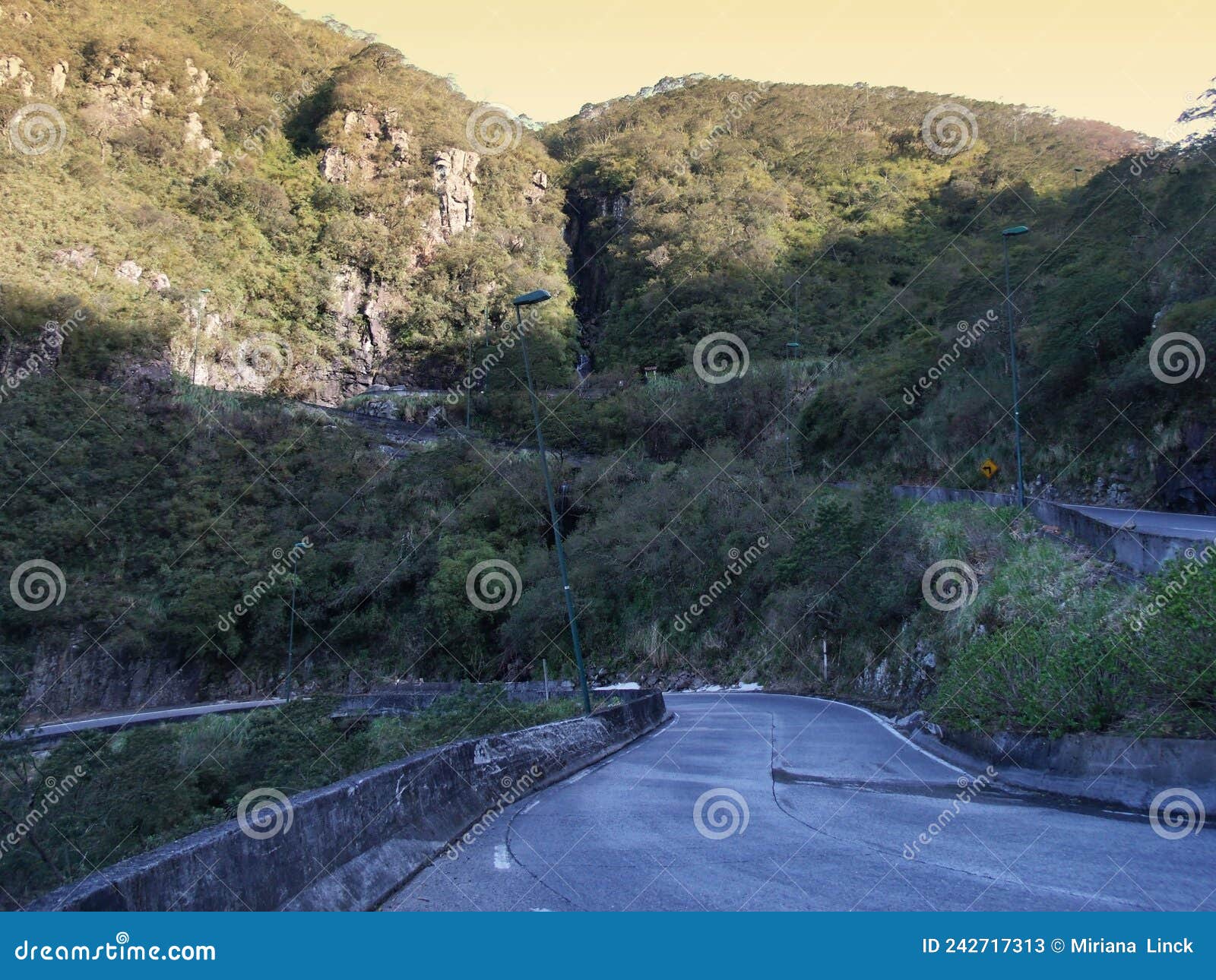 road in mountains in serra do rio do rastro , brazil