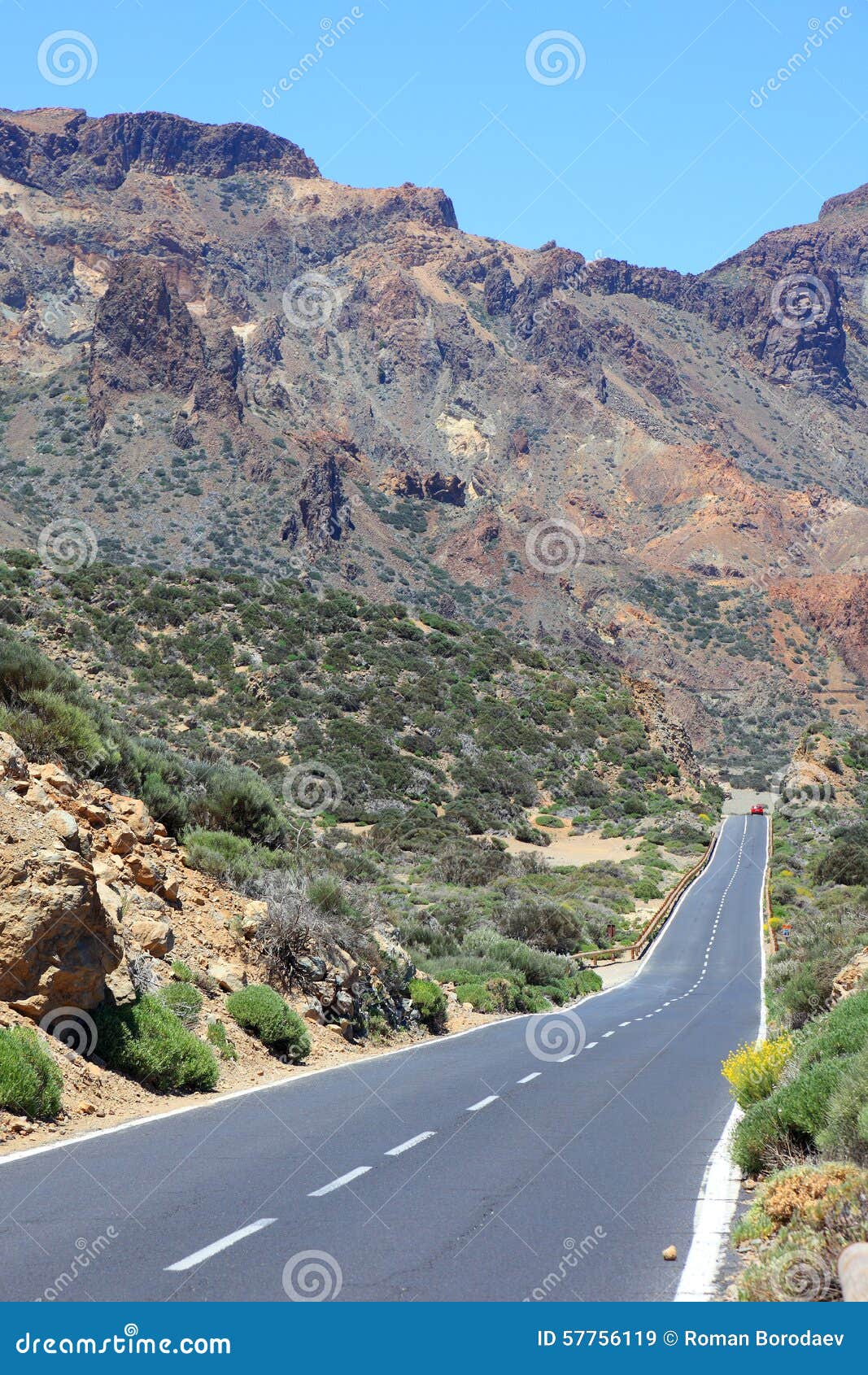 road in desert highway travel landscape blue sky trip sand mountains volcanic volcano rural lane route sun drive nature rock dry