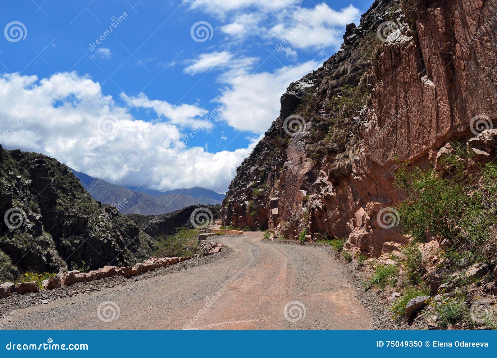 road ruta 40 in cuesta de miranda. argentina