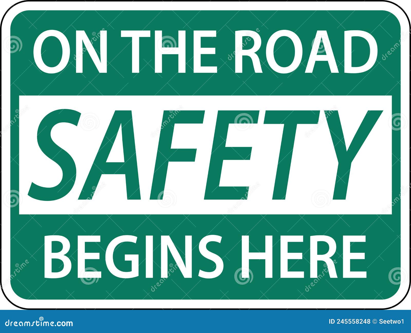 Safety Begins With You On Blue RoyaltyFree Stock Photo CartoonDealer