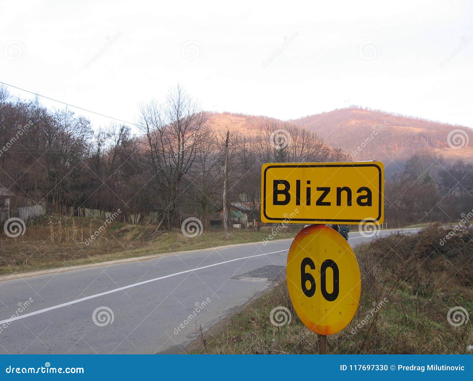 road sign blizna