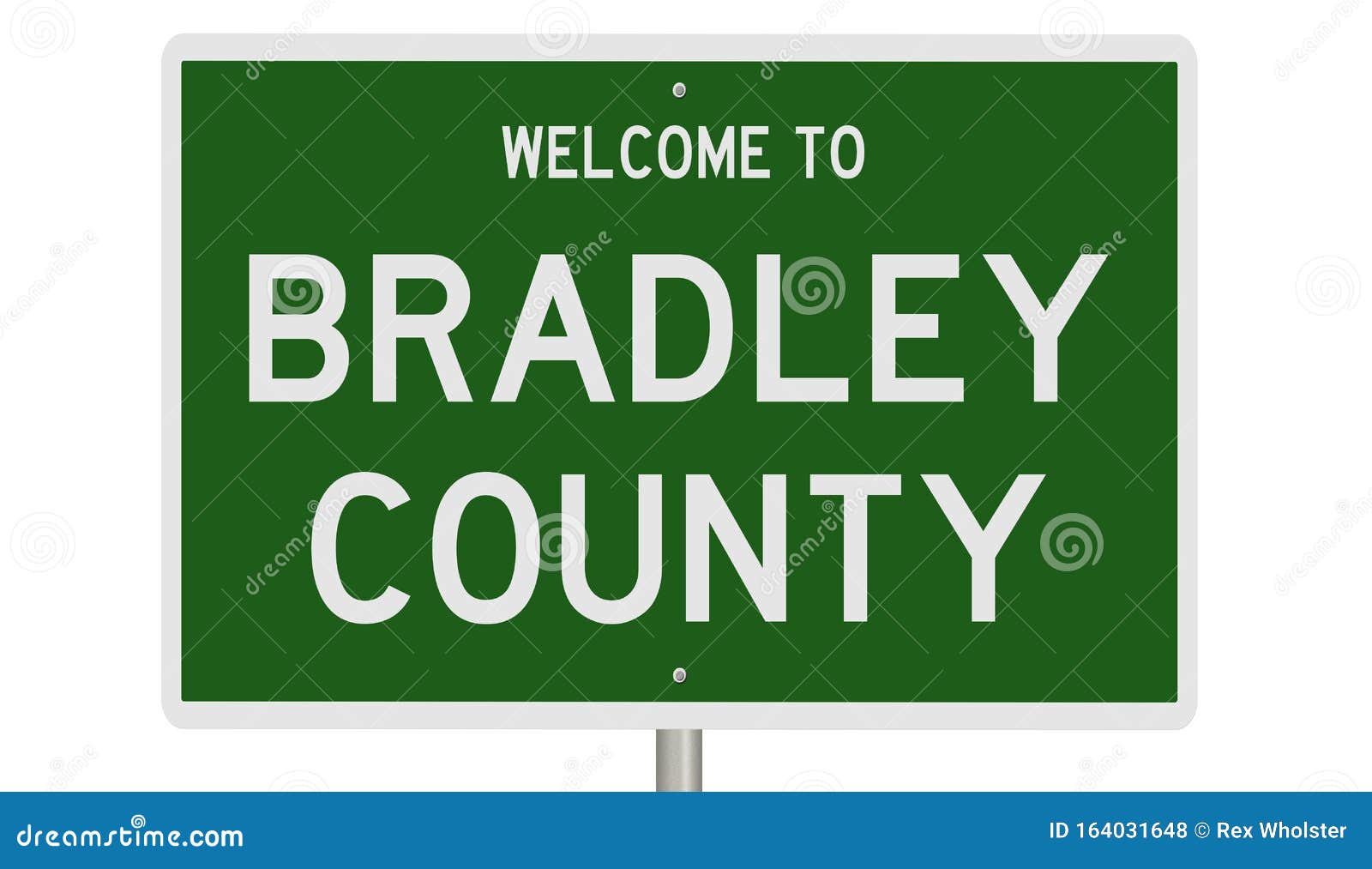 Road Sign for Bradley County Stock Illustration Illustration of
