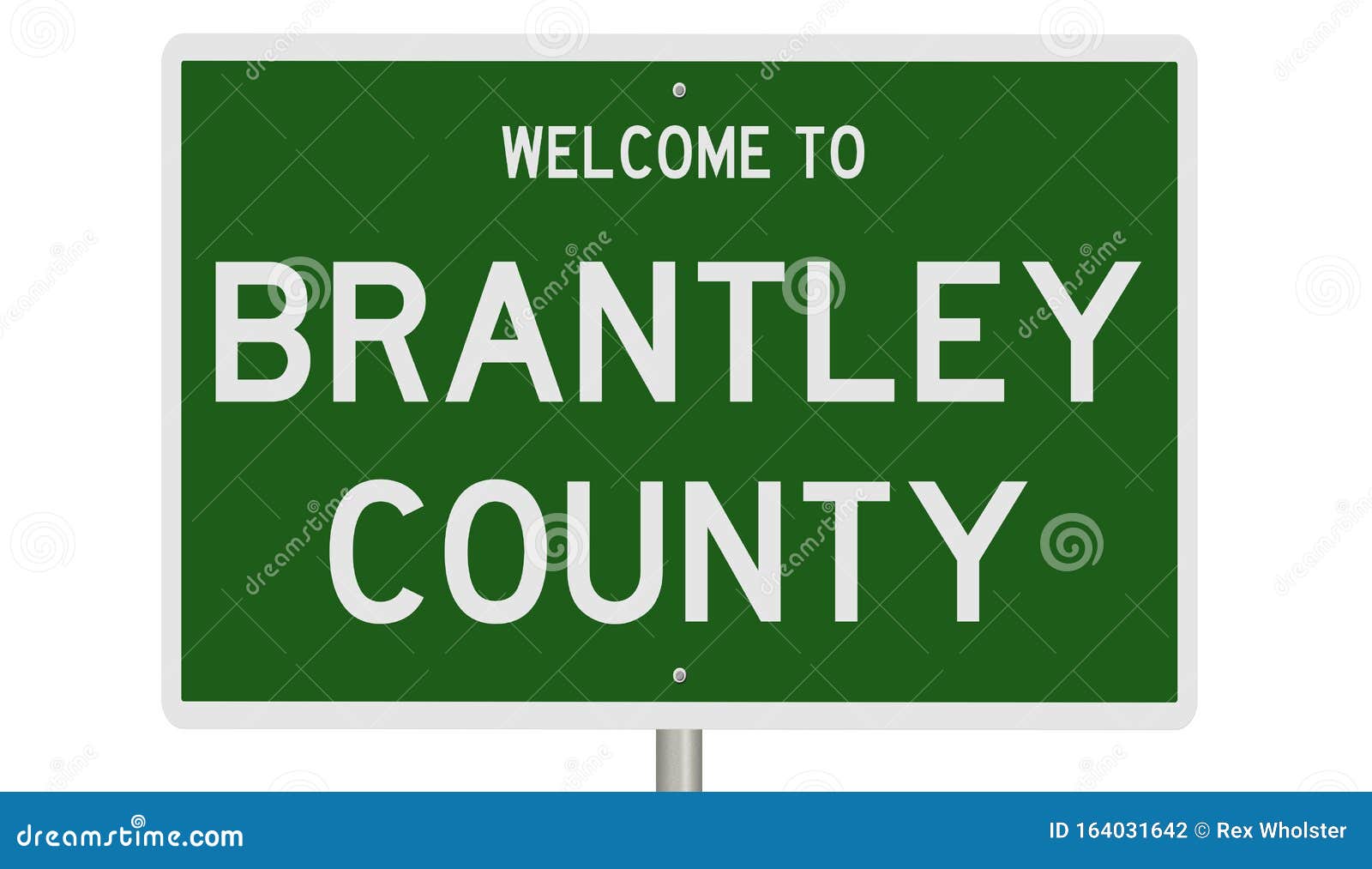 Road Sign for Brantley County Stock Illustration Illustration of brantley, 164031642