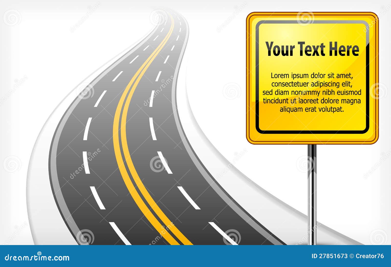 Road Sign With Highway Stock Vector Illustration Of Highway 27851673 road-sign-with-highway-stock-vector-illustration-of-highway-27851673