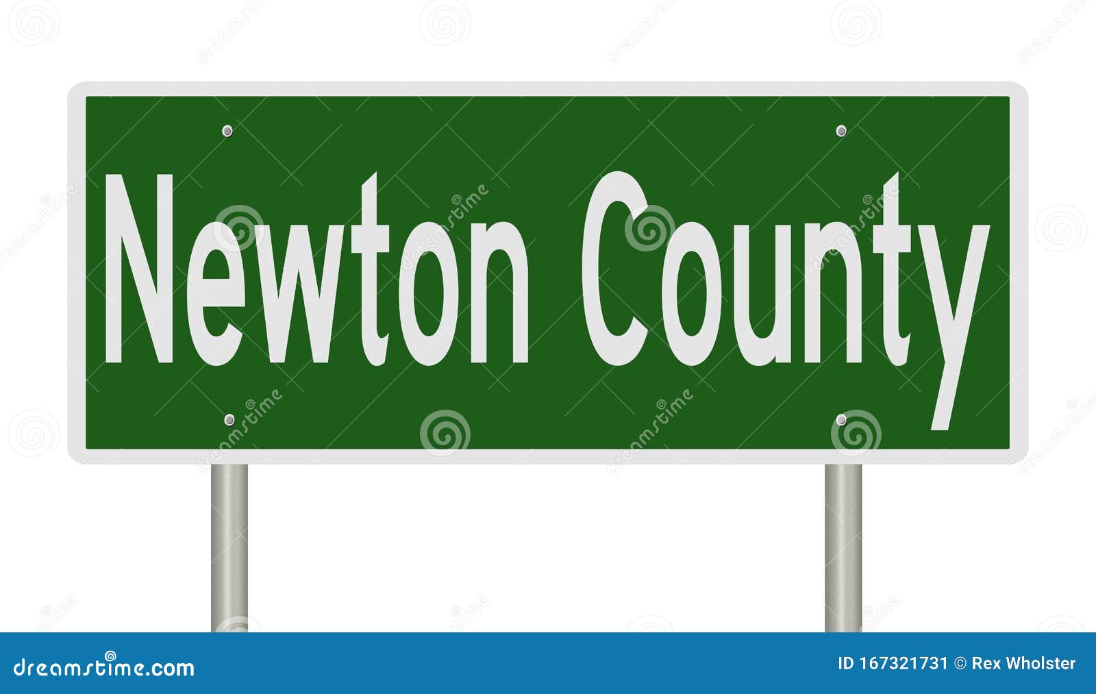 Road Sign for Newton County Stock Illustration Illustration of texas