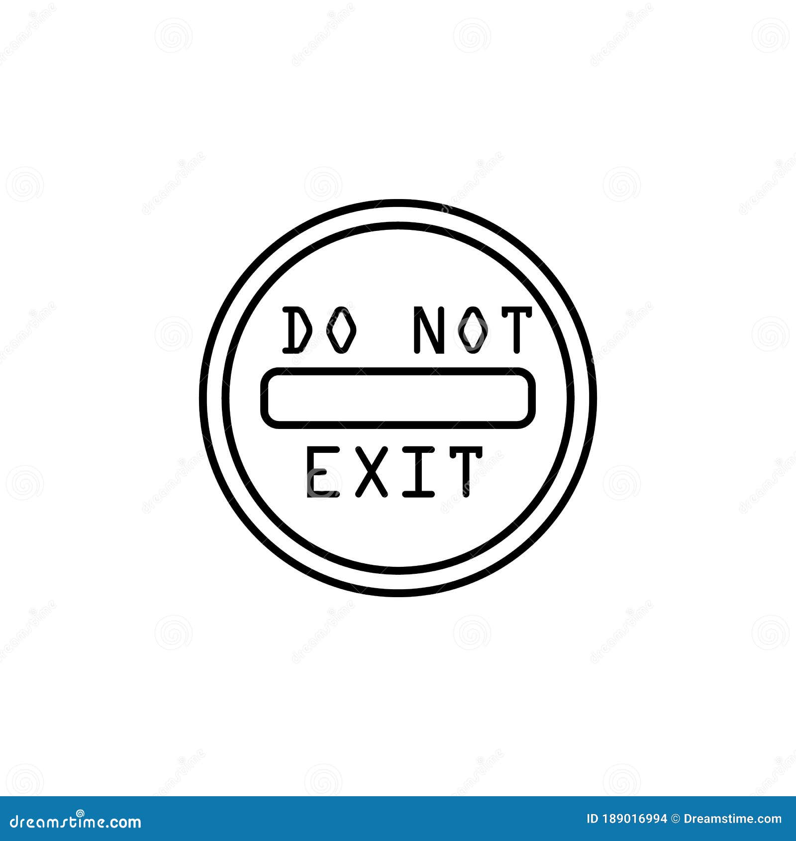 Road Sign No Exit Icon. Element of Traffic Signs Icon for Mobile