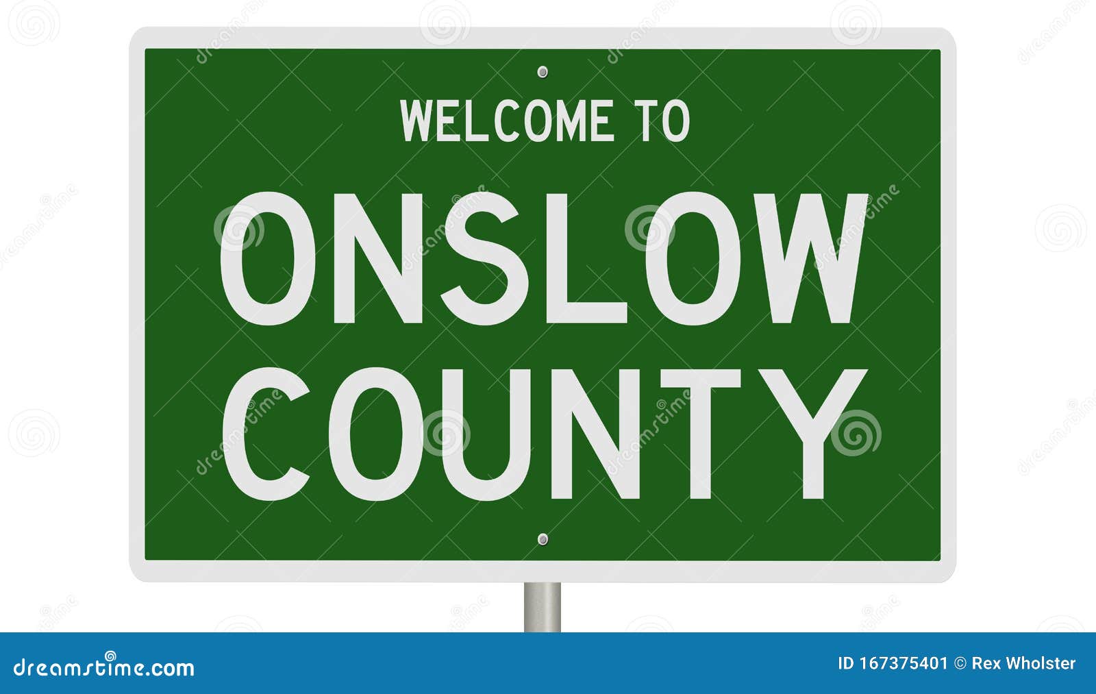 road sign for onslow county
