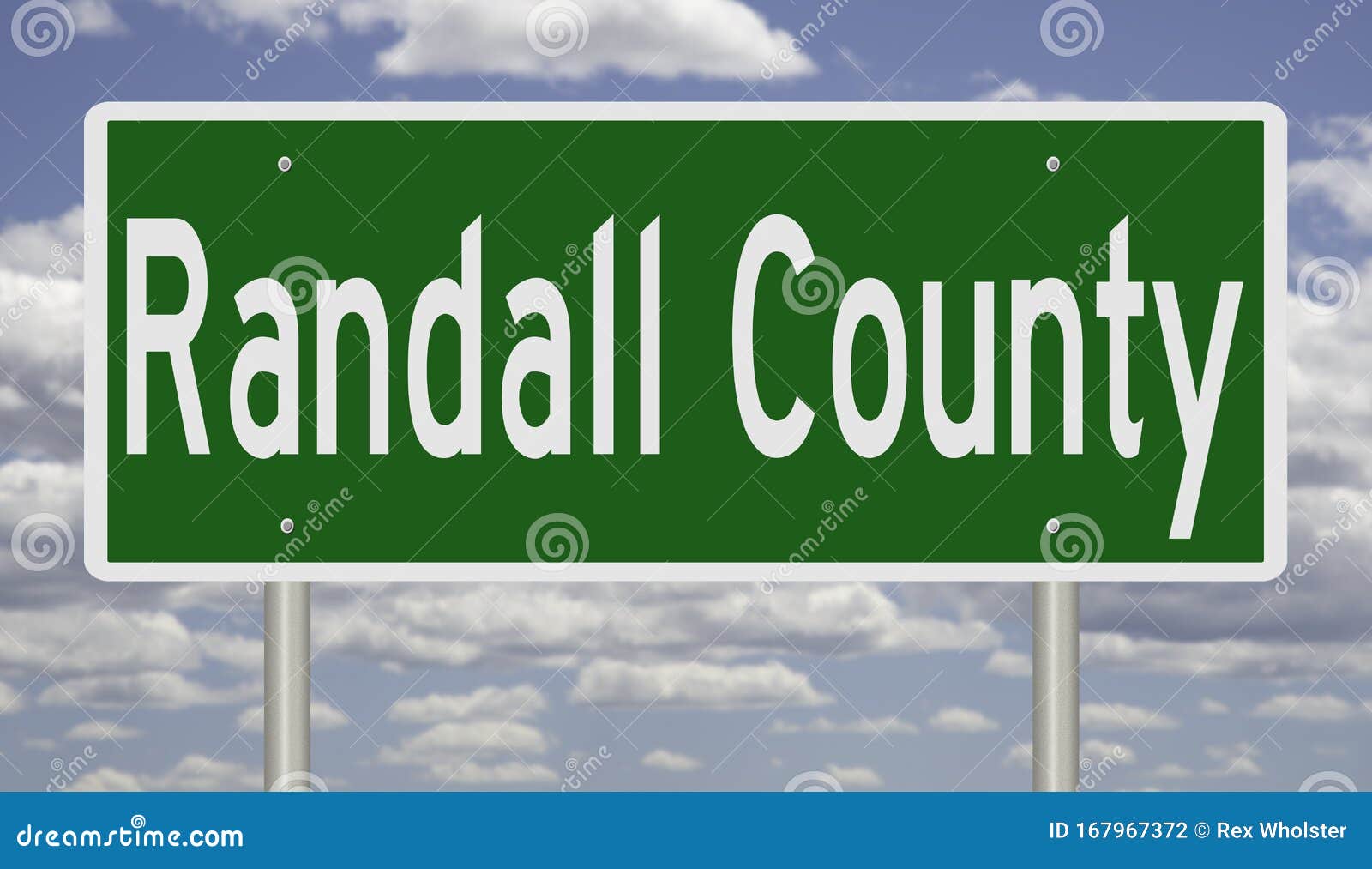 Road Sign for Randall County Stock Illustration Illustration of road, highway 167967372