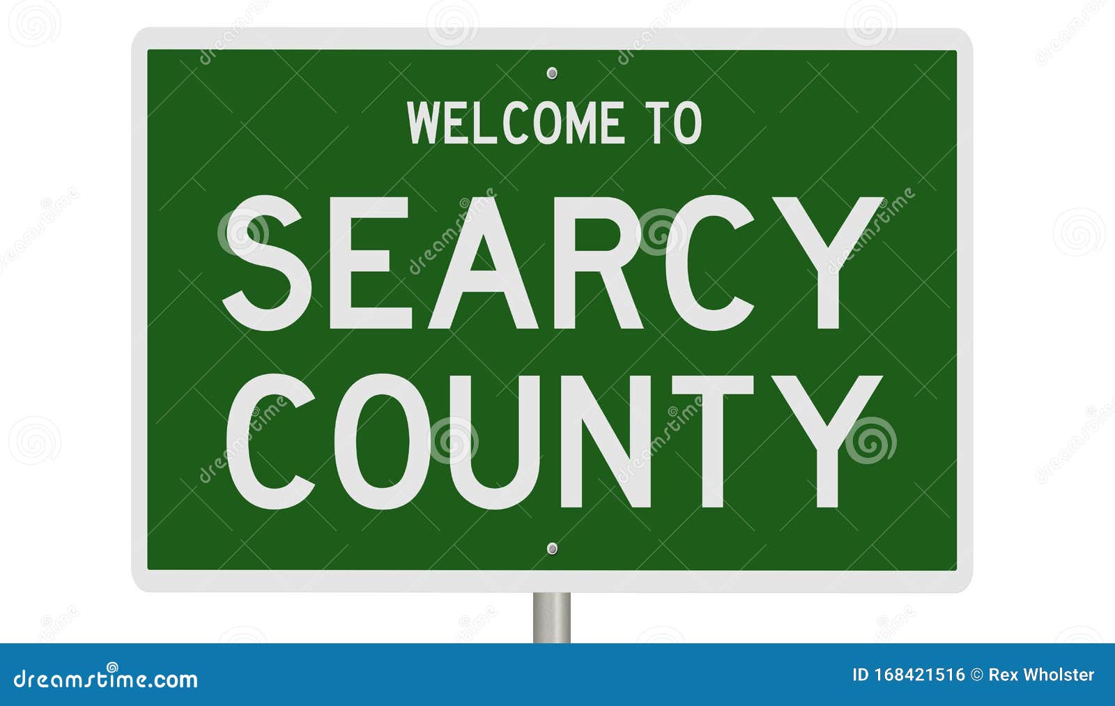 Road Sign for Searcy County Stock Illustration Illustration of arkansas, america 168421516