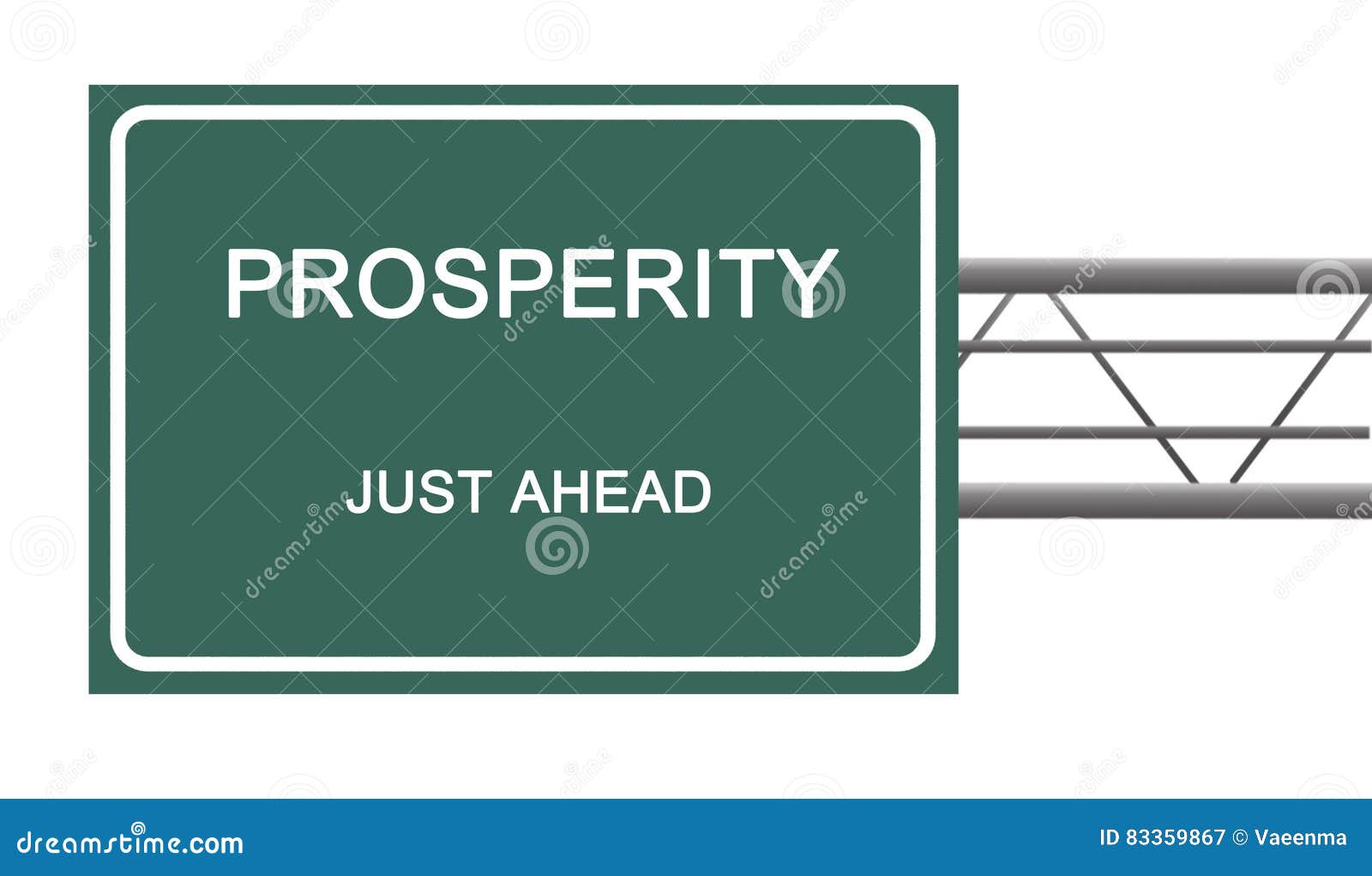 road sign to prosperity