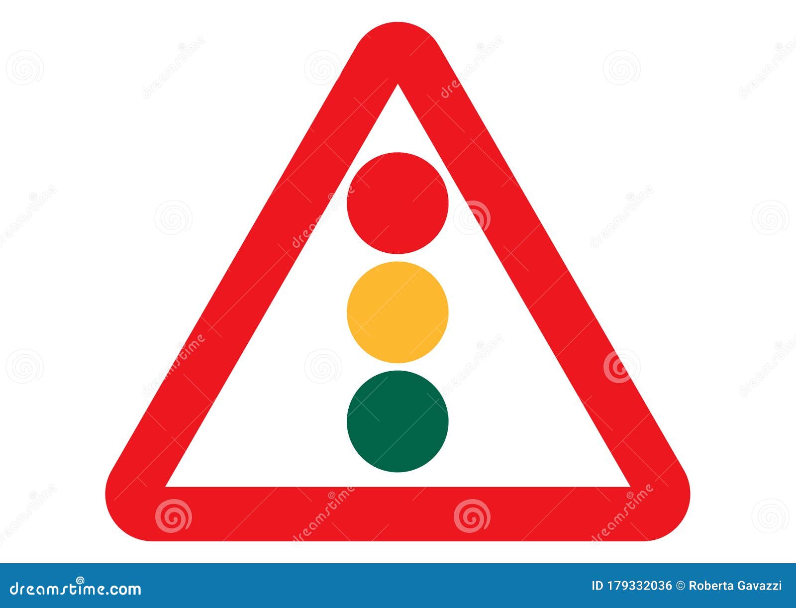 Road sign of traffic light stock photo. Image of light 179332036