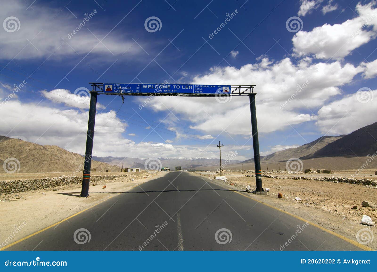 road signs in srinagar leh highway, ladakh