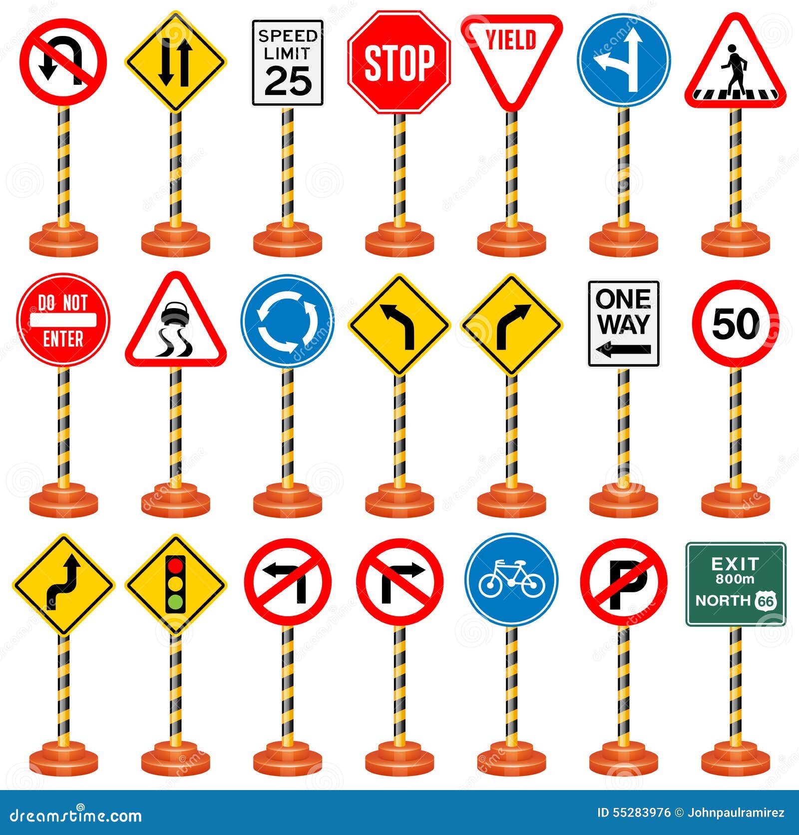 Road Signs, Traffic Signs, Transportation, Safety, Travel Stock ...