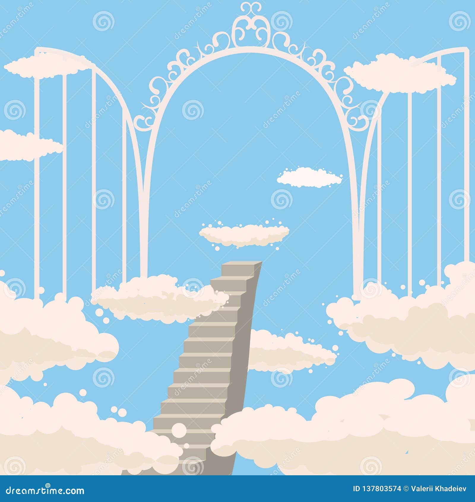 Stairway to heaven Royalty Free Vector Image - VectorStock