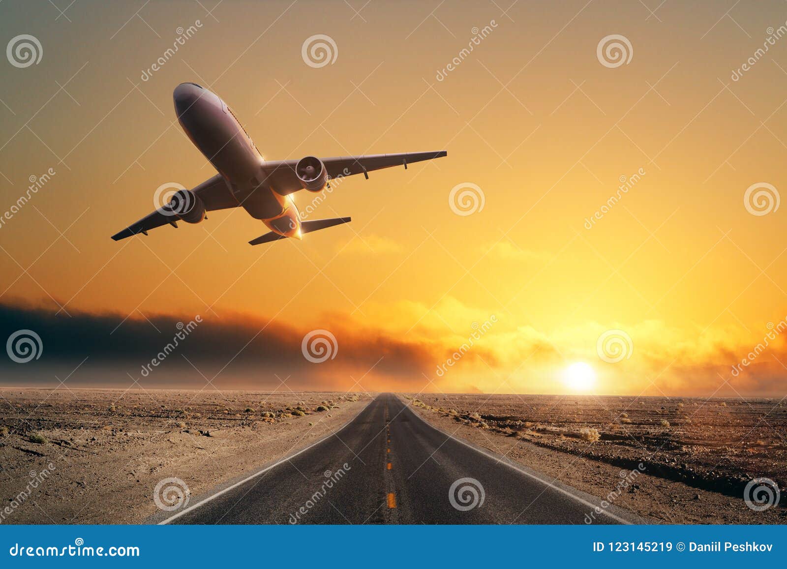 Travel and takeoff concept stock image. Image of asphalt 123145219