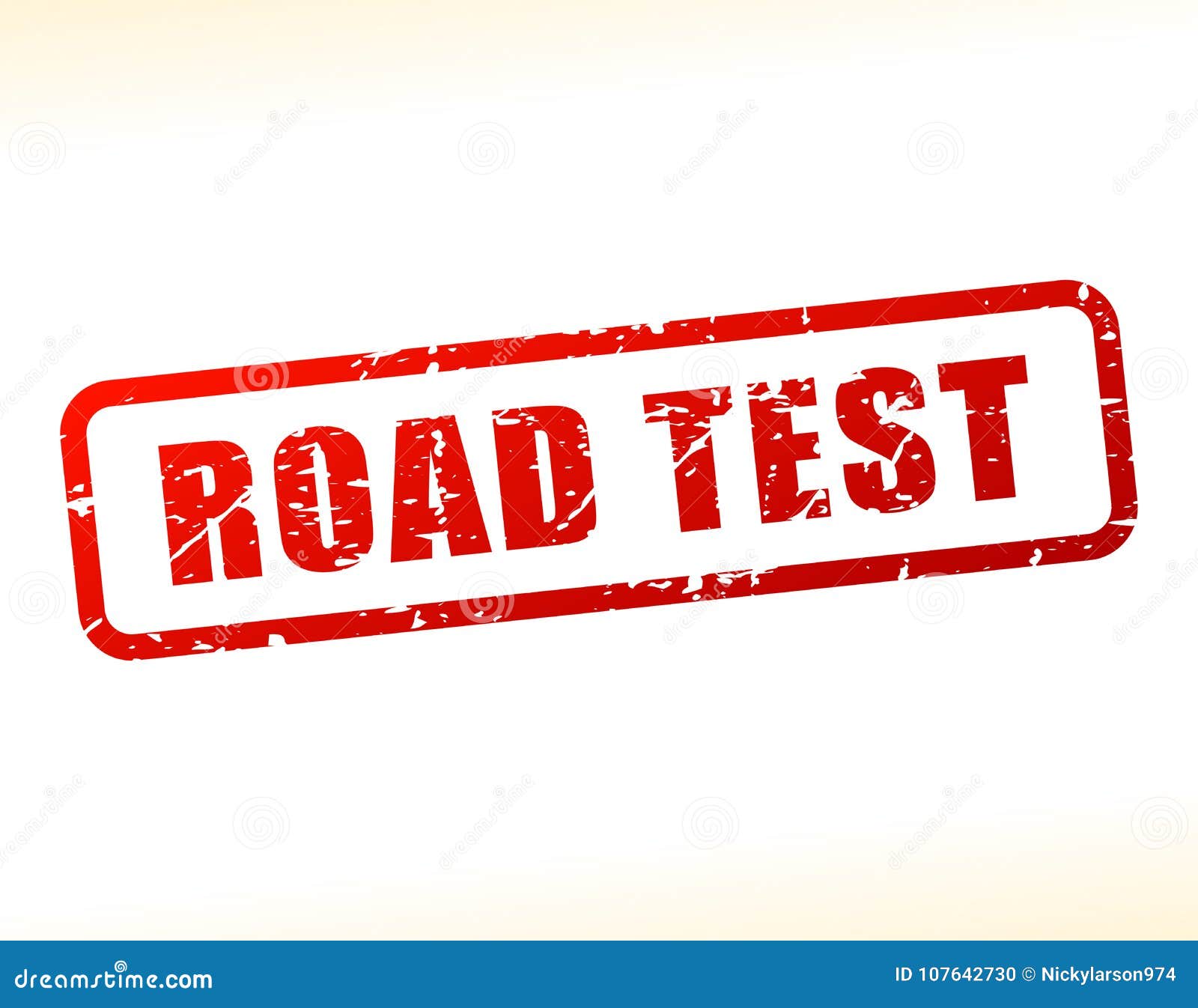 Road test text buffered stock vector. Illustration of graphic 107642730