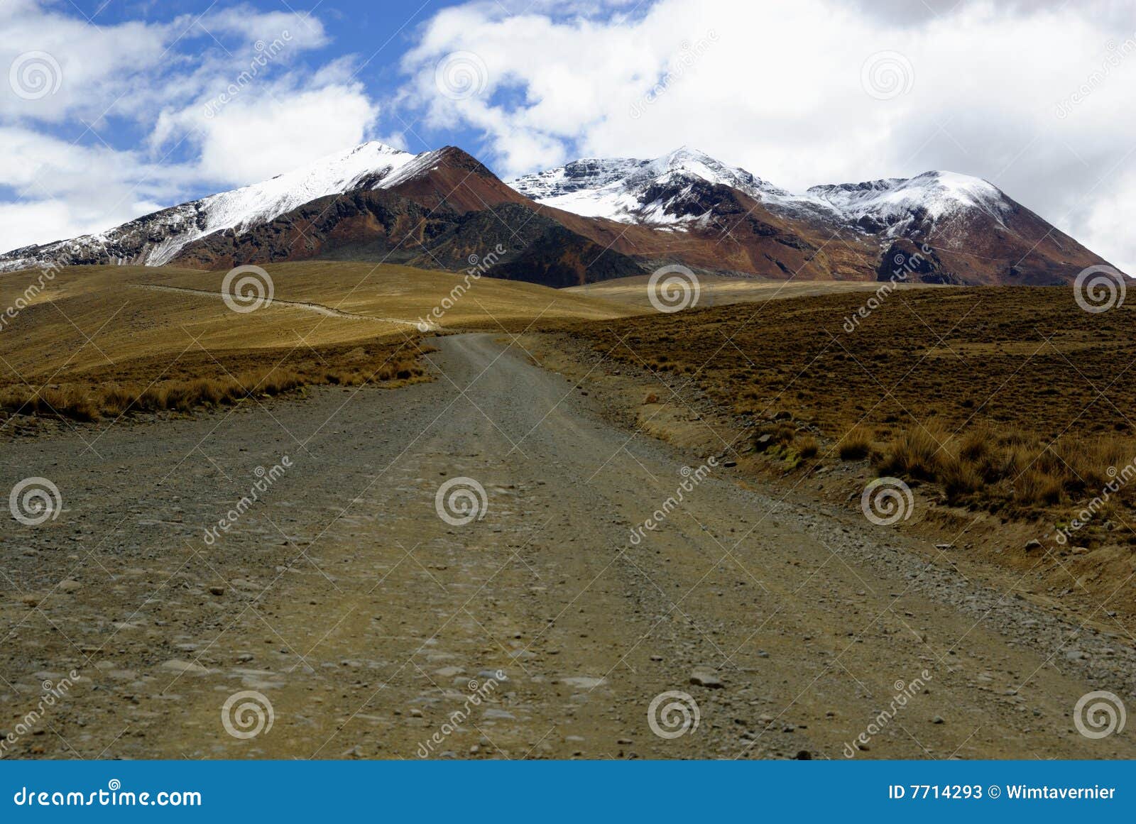 the road to chacaltaya, la paz, bolivia