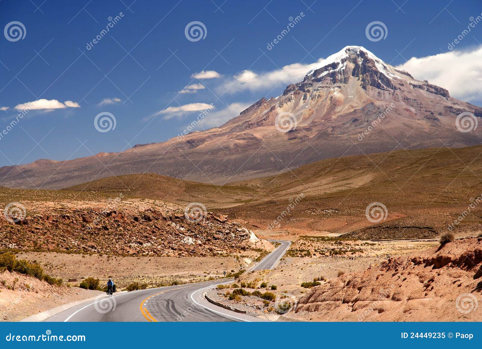 road to nevado sajama